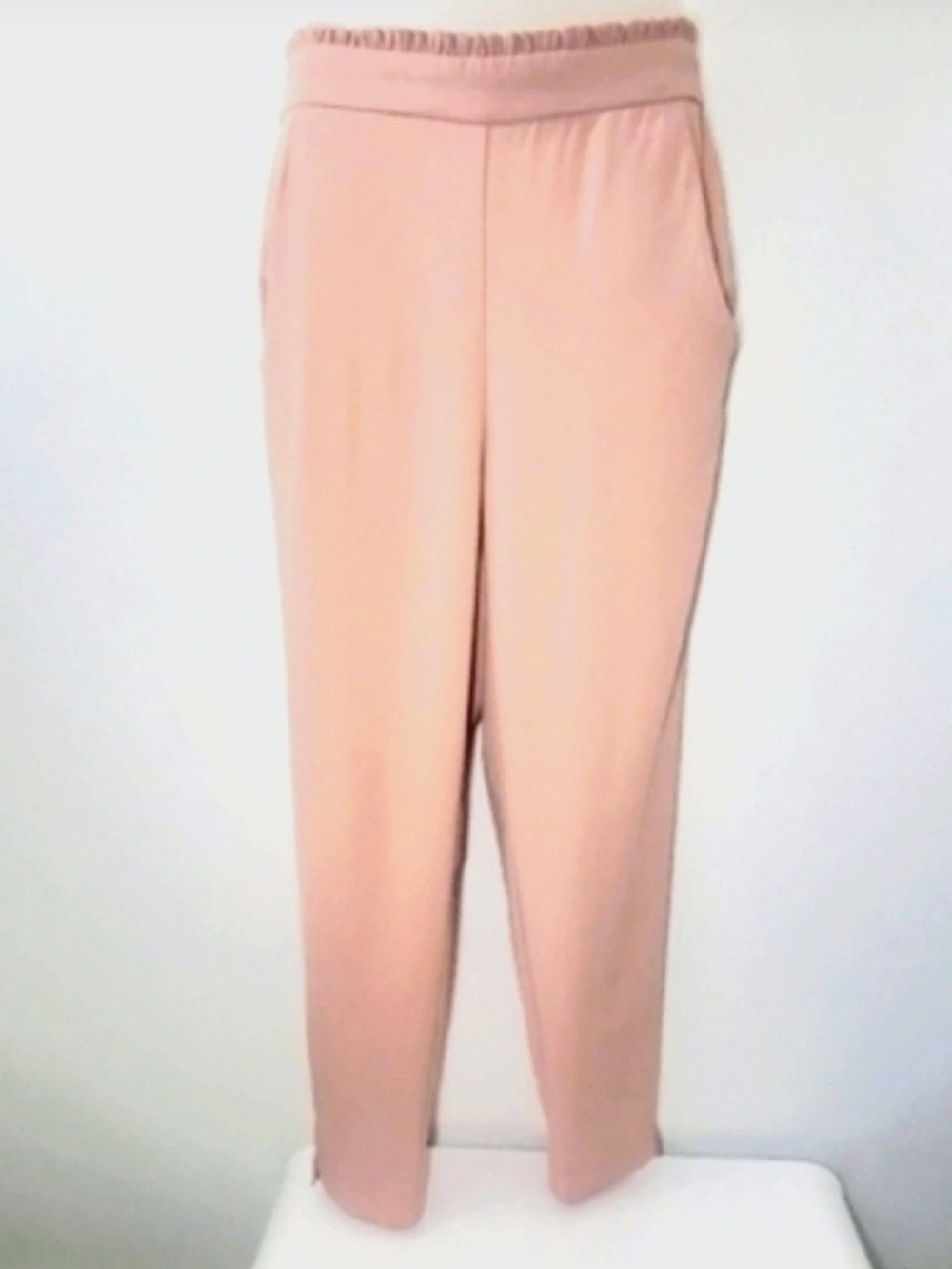 LC Lauren Conrad Blush Pink Straight-Leg Pull-On Pants